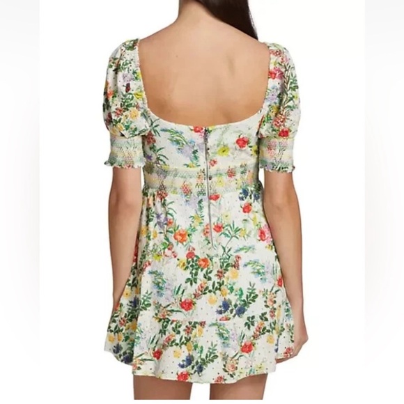 Alice + Olivia Kristie Sweetheart Puff Sleeve Mini Dress 10. Like new. - Picture 8 of 9